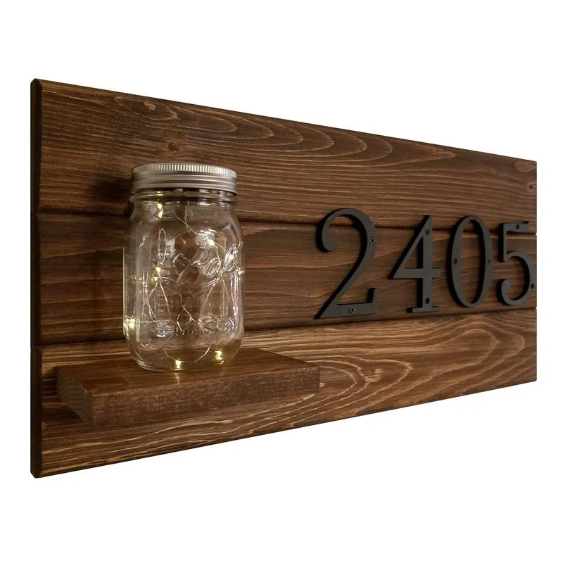 House Number 101mm matte Black Solid Zinc Hotel Home Door Number Outdoor Address Plaque  Number for House Address Sign #0-9