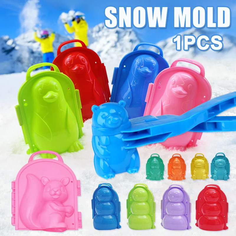 

Snow Mold Snowball Maker Clip Snow Sand Mould Tool Toy for Winter E2S