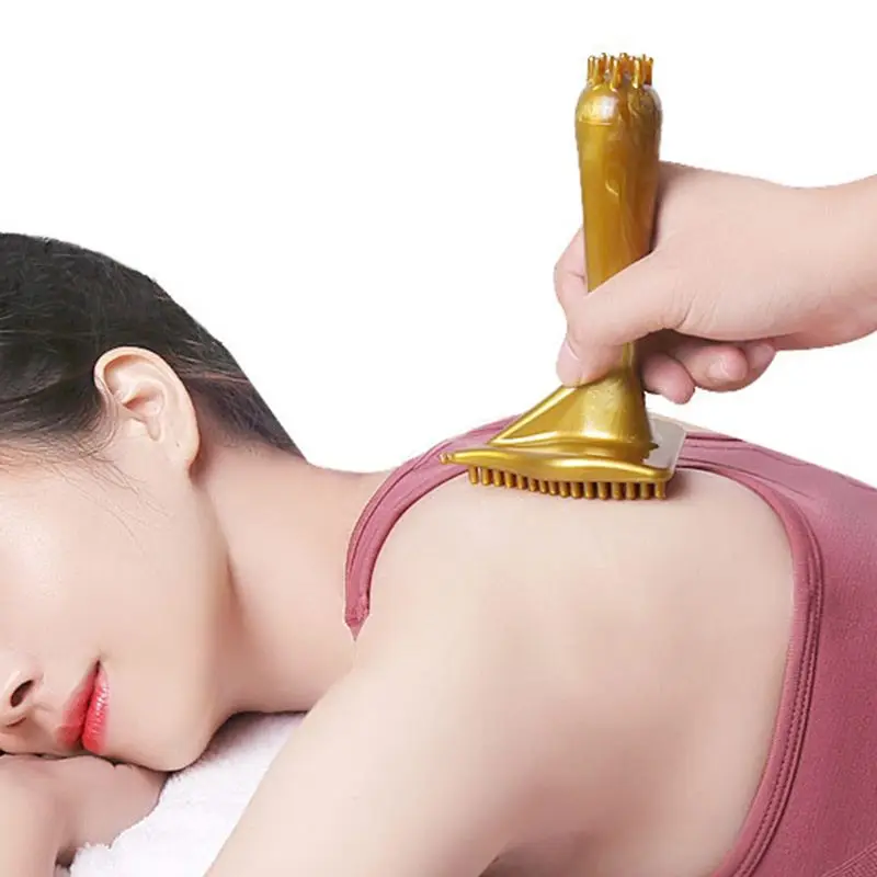 Ручной Меридиан Массажная треугольная кисть снимает усталость магнитное тело