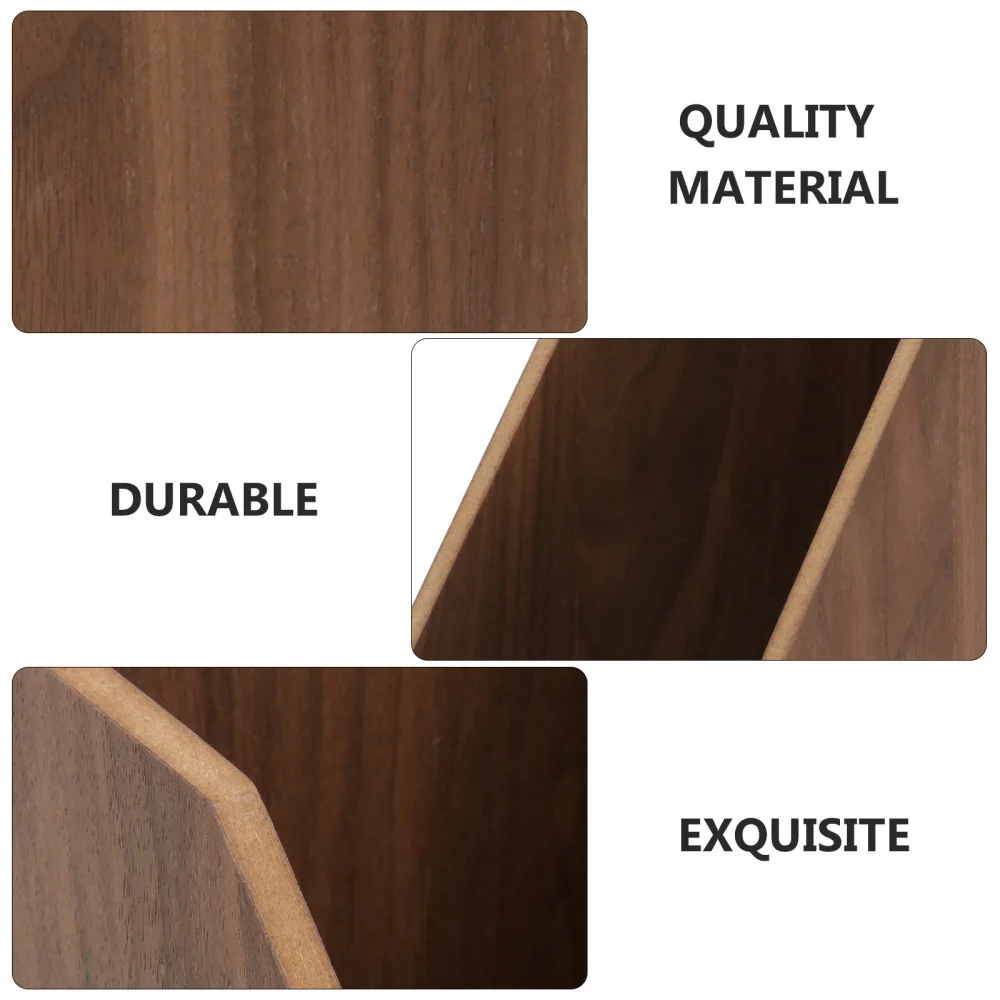 

1Pc Creative Office Book Holder Simple Durable Book Container Wooden Storage Box