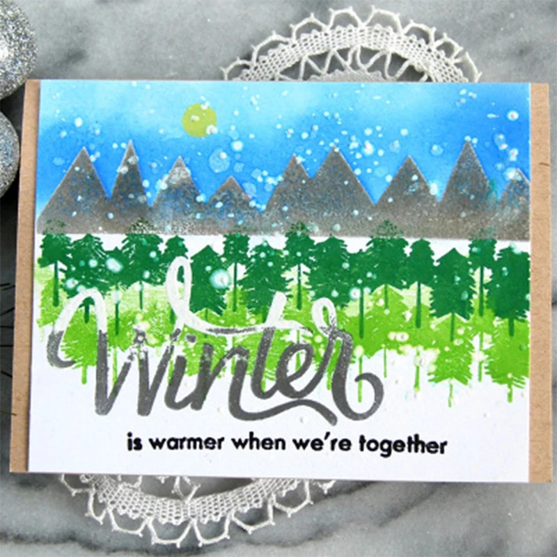 

New Dies For 2020 winter letter Metal Cutting Dies Embossing Scrapbooking Stencil Craft Cut Dies For DIY Card Handmade