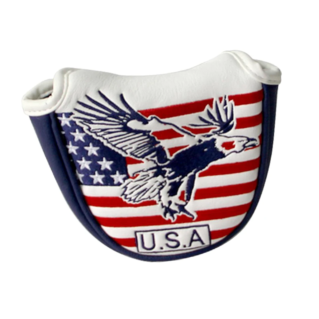 

Delicate Golf Putters Headcover America Flag Golf Club Head Cover Protector Bag