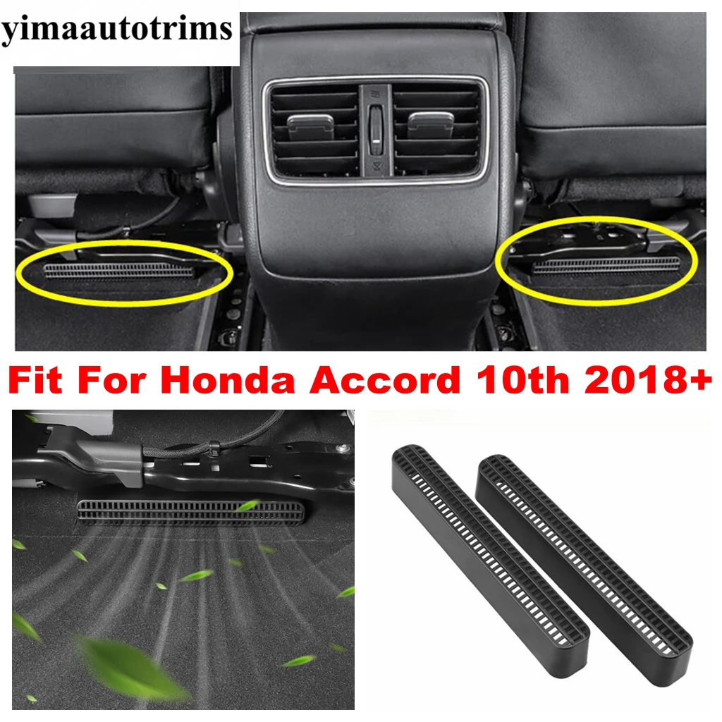

Heat Floor Air Conditioner AC Duct Vent Outlet Grille Protection Accessories Cover Trim Fit For Honda Accord 10th 2018 - 2021