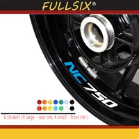 motorcycle reflective wheel rim stripe decal logo sticker front rear decal for honda nc750 nc 750 logo stickers
