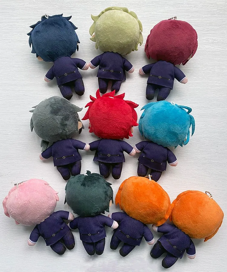 Relleno Es Idol de peluche colgante, juguetes Ensemble de estrellas Ogami Koga Amagi Rinne Himeru Tomoe Hiyori, mu&ntilde;ecas coleccionables, bolsa, anillo, juguete de regalo-5