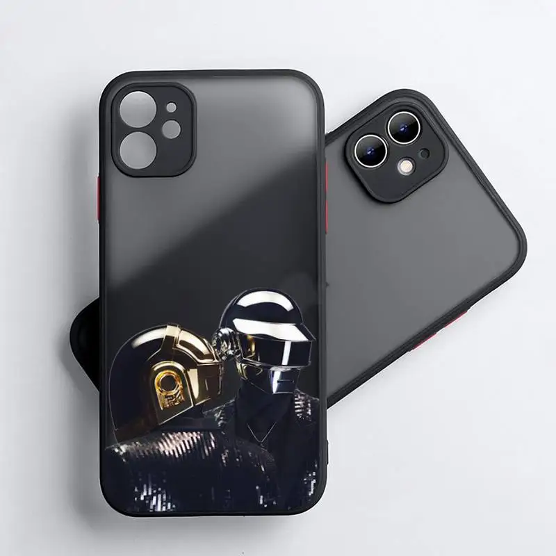

Daft Punk Phone Case Matte Transparent for iPhone 7 8 11 12 s mini pro X XS XR MAX Plus coque Funda Shell