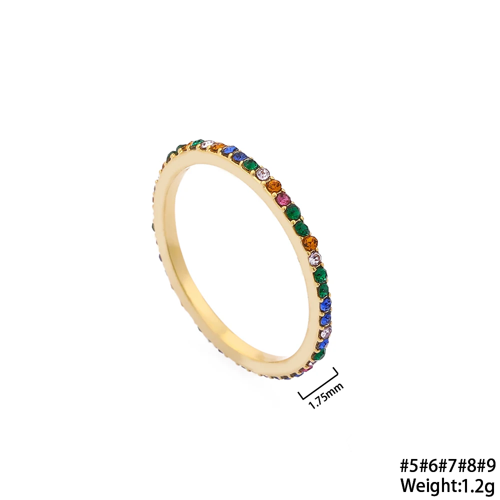 

Europe Fashion Jewelry Rainbow Rings Women New Brand Trendy Mar Infinity Stone Crystal Eternity Love Ring Sale Free Shipping Za