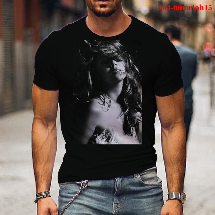 Классная модная футболка mariah carey для мужчин и женщин с аниме принтом 3d летние