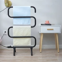 electric heating towel rack floor stand towel holder rail constant temperature towel warmer rail bathroom towel dryer s shape