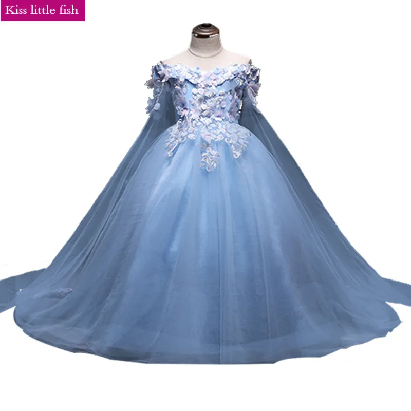 Бесплатная доставка пышные платья для девочек пышное бальное платье с цветочным