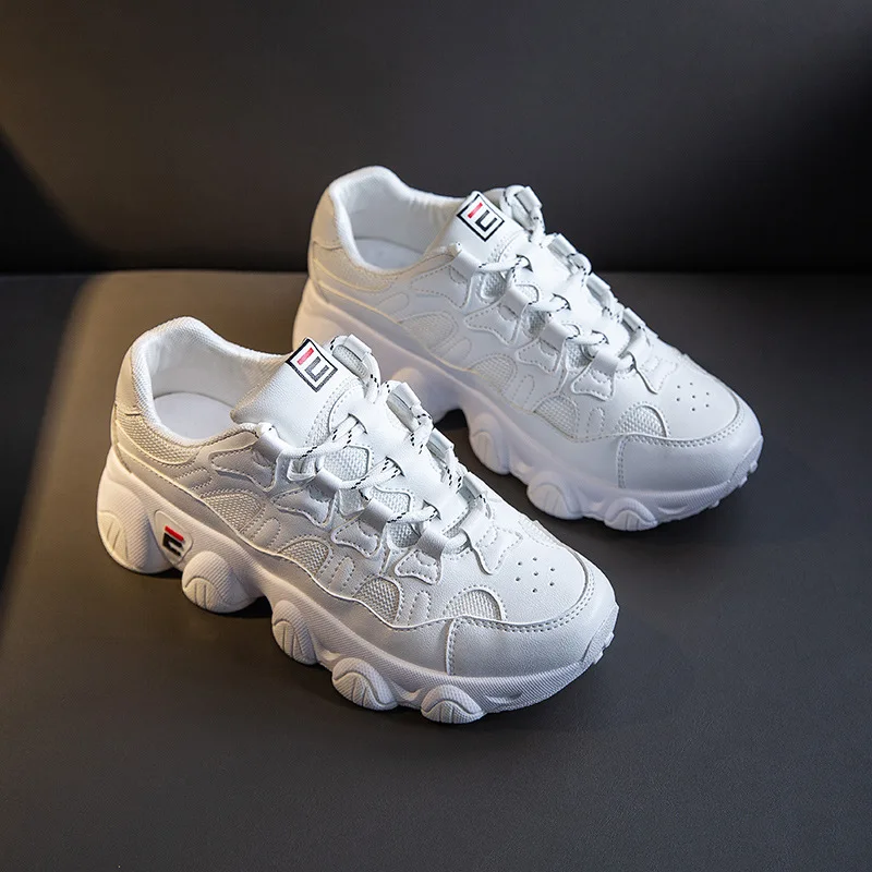 

SWYIVY PU Chaussure Femme Platform Sneakers Women Casual Shoes Mesh New 2020 Spring Wedge Sneakers For Women White Shoes Woman