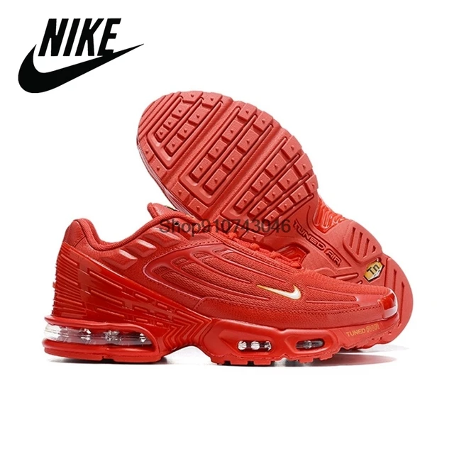 Мужские кроссовки для бега NIKE AIR MAX PLUS 3 TN, спортивные Нескользящие  удобные дышащие уличные кроссовки красного цвета #01 - купить по выгодной  цене | AliExpress