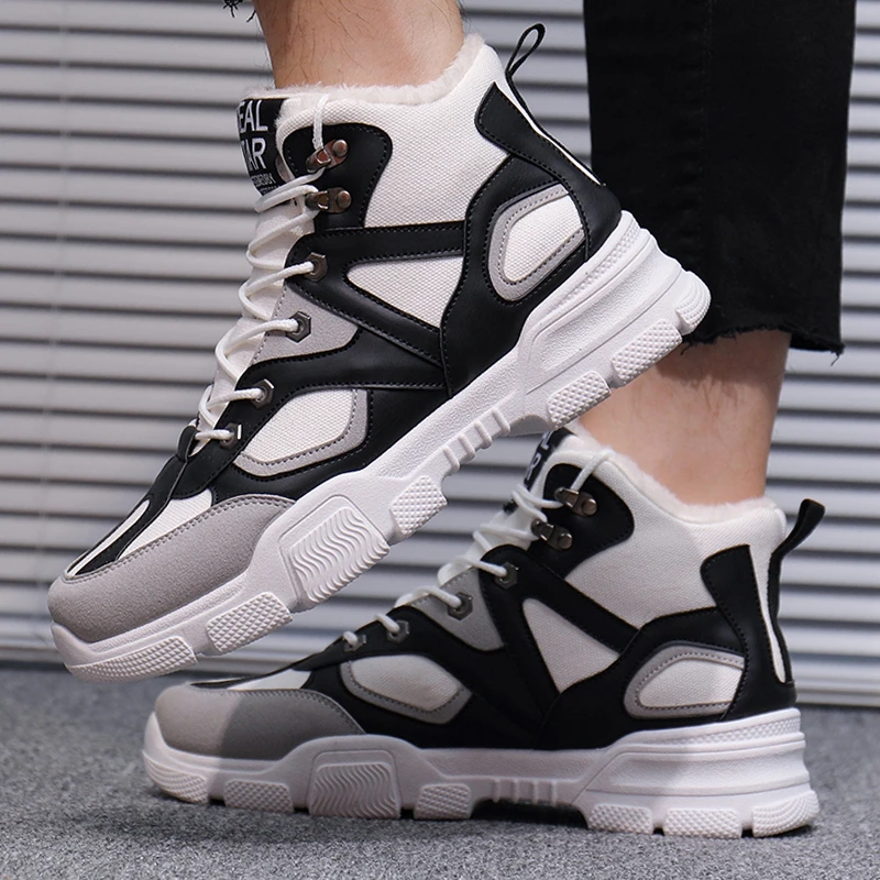 

Winter Krasovki Men's Casual Shoes Fashion High-top Male Sneakers Tenis Masculino Adulto Sport Footwears Breathable Shoes 39-44