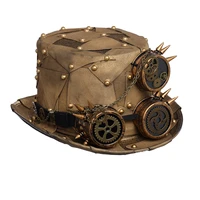 steampunk hat for men vintage retro lolita punk unisex goggles fedora halloween cosplay hats