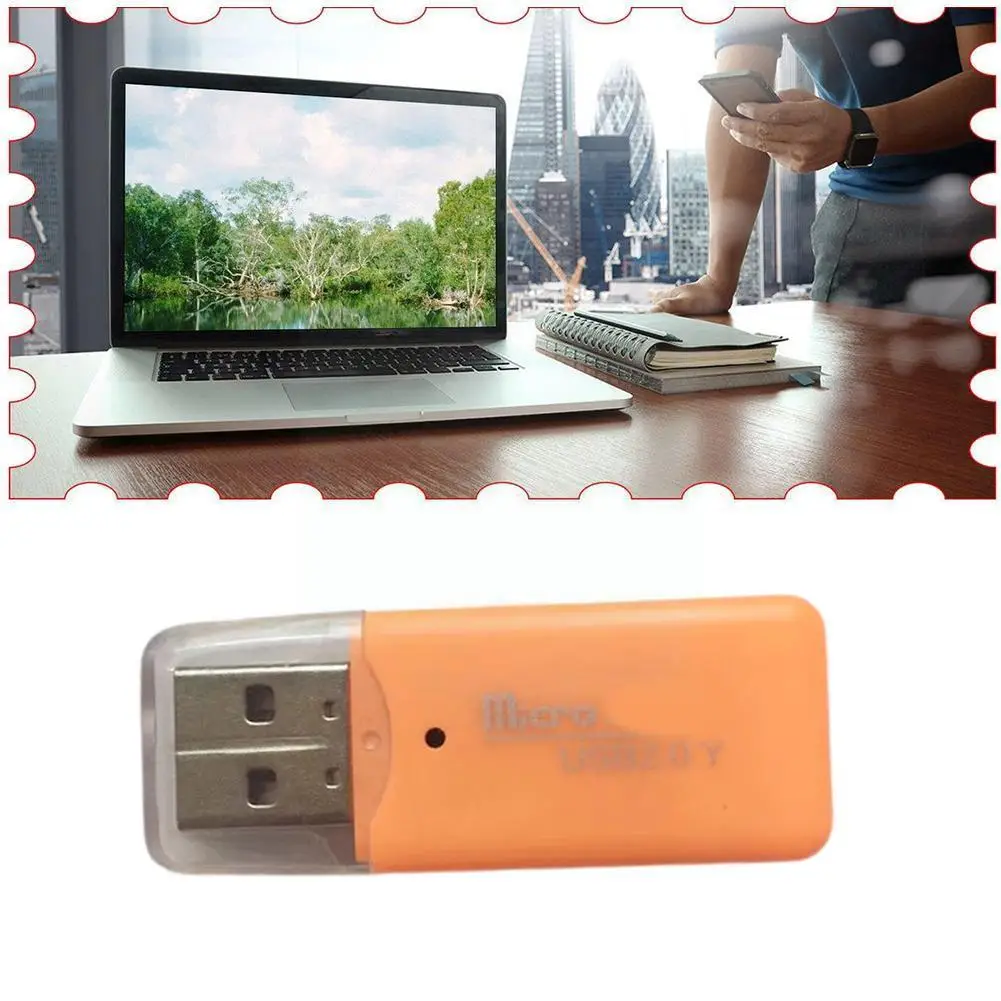 

Высококачественный мини USB 2,0 кардридер для Micro SD карты TF адаптер Plug and Play красочный выбор для планшетного ПК O8T4
