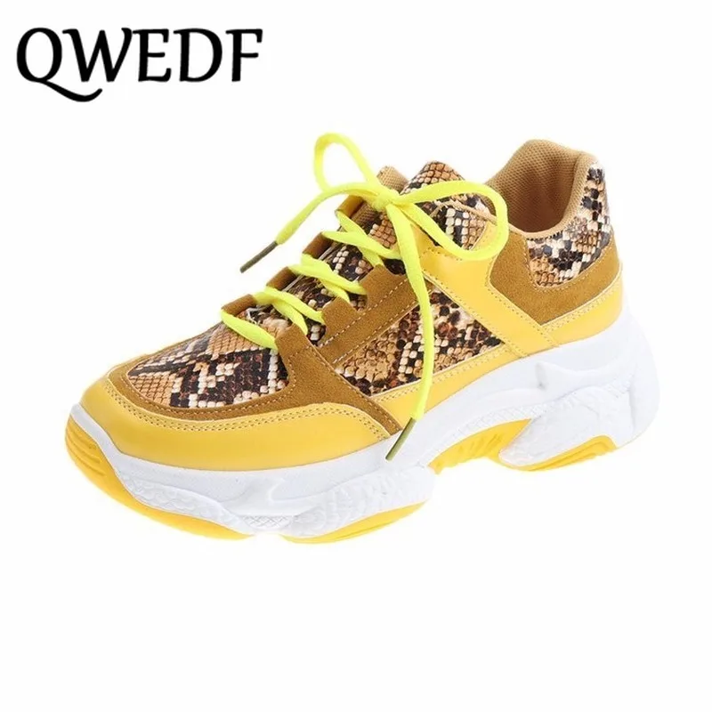 Новинка 2019 женские кроссовки повседневная обувь на платформе флуоресцентные