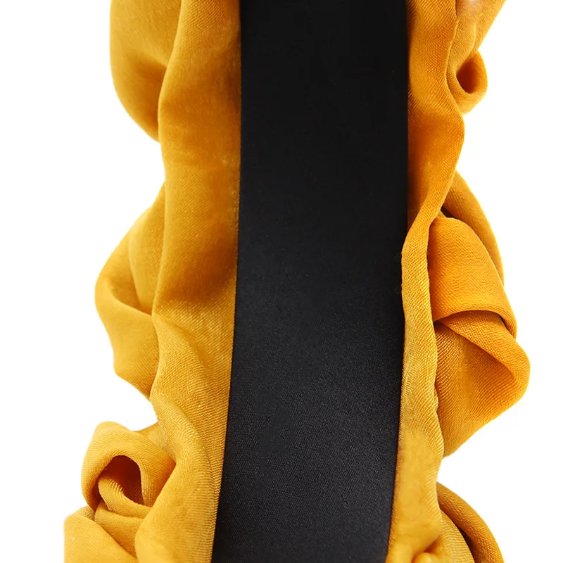 Женский обруч для волос с розами Faille ручной работы крупными шелковыми цветами и