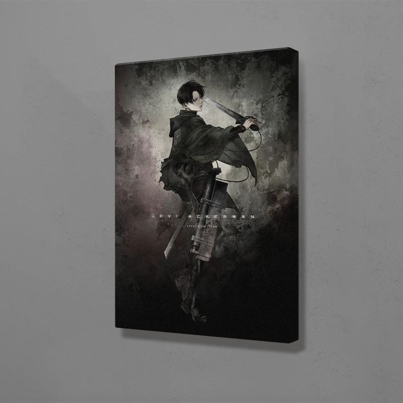 Леви Акерман атака на постер Titan настенная живопись холсте для Гостиная дома
