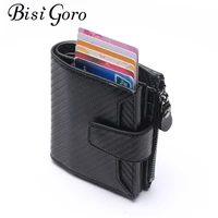bisi goro rfid wallet business credit card holders automatic card set vintage aluminum wallet for women mens