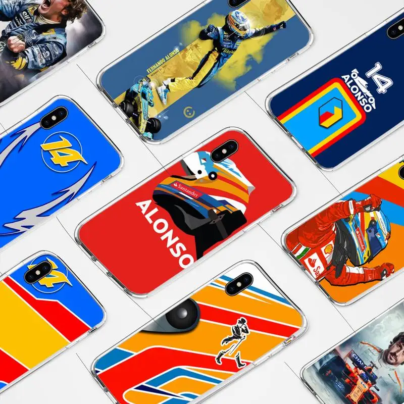 

Fernando Alonso Phone Case for iphone 6s 7 8plus xr xs max 11 12 13 pro max mini funds clear