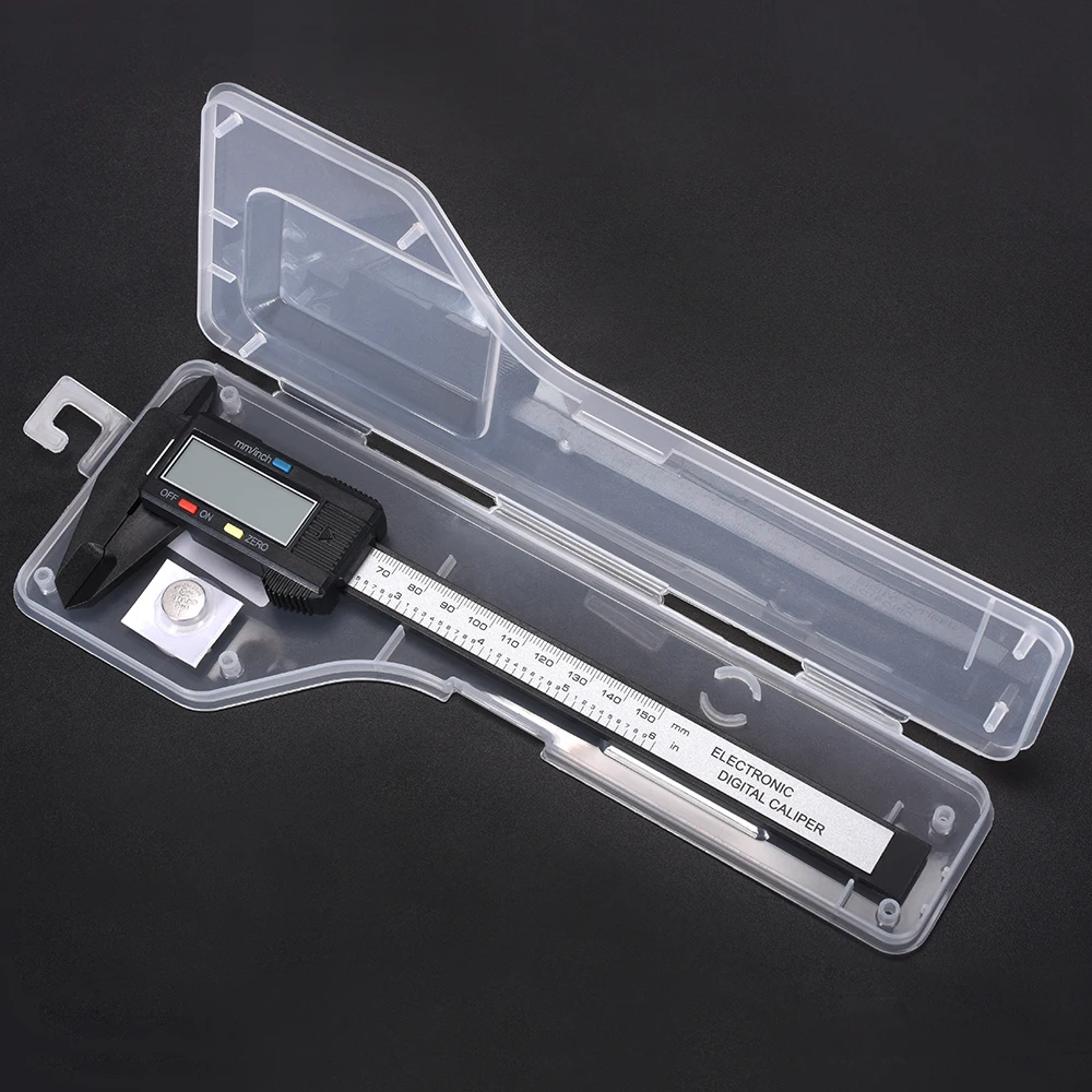

Digital Caliper 6 Inch Electronic Vernier Caliper 0-150mm Vernier Calliper Micrometer Digital Ruler Measuring Tool 0.1mm Ruler
