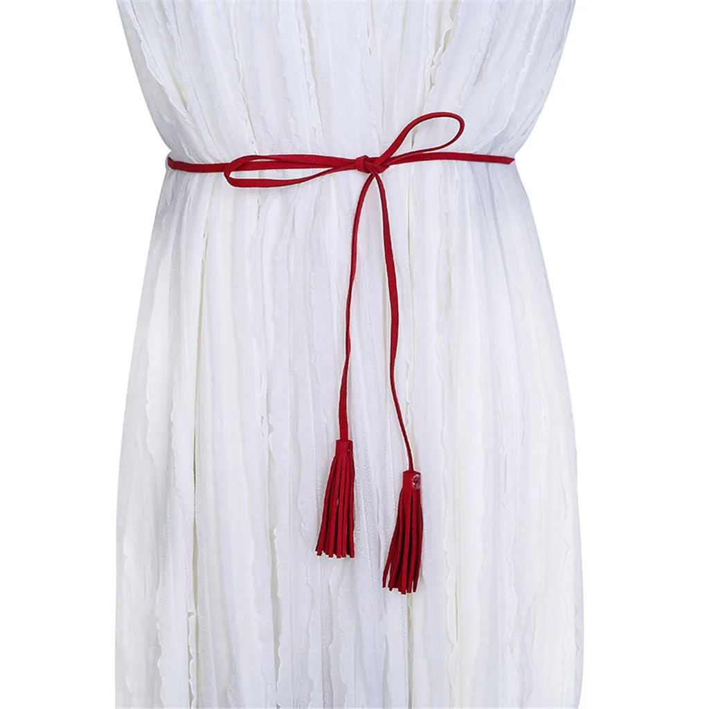 В стиле хип Высокая Талия разноцветное платье Ремни для Для женщин Мода поясов