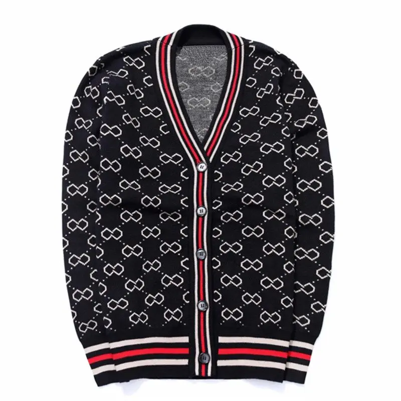 

2021 New Style for Autumn and Winter Men's Vintage V-neck Knitted Cardigan Korean-Style Sweater Jacket