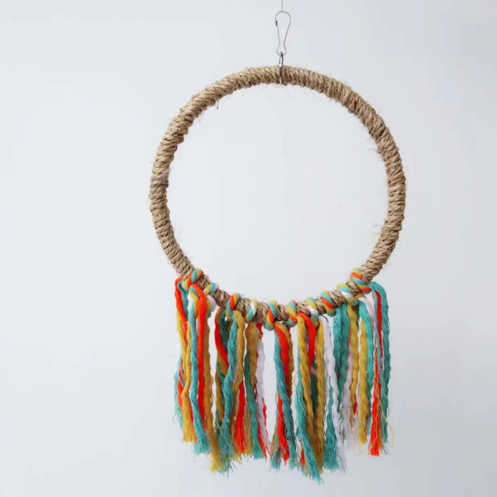 

Pet Bird Parrot Toy Cotton Rope Chewing Bite Hanging Cage Swing Climb Toys