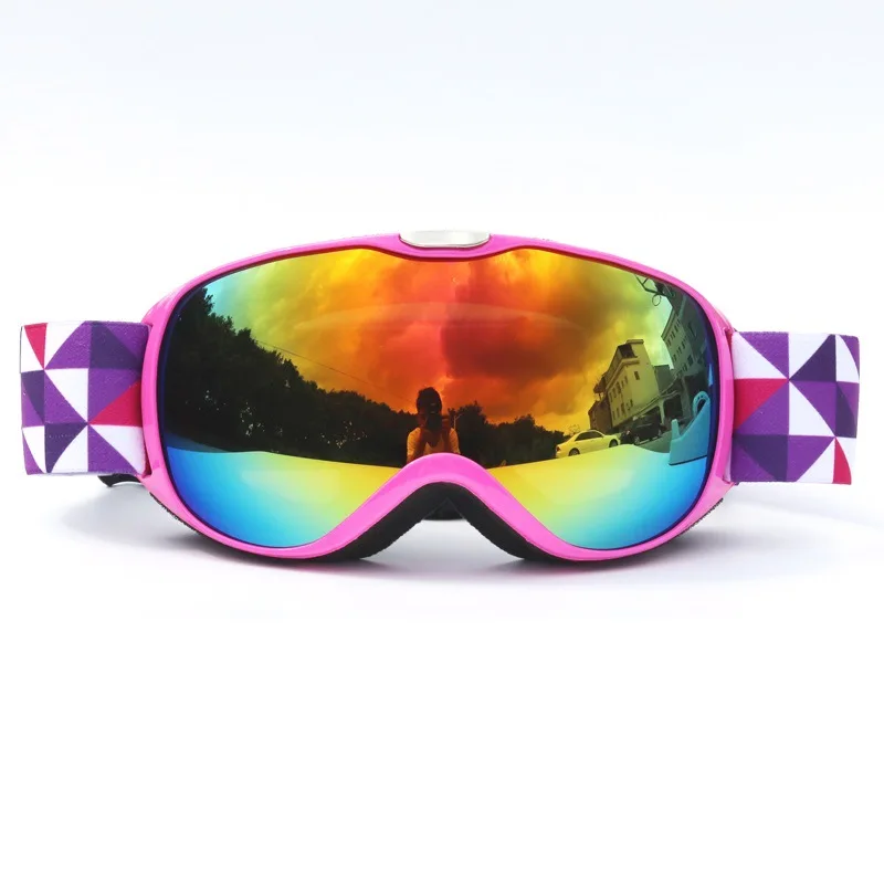 Winter Ski Goggles For Children Girl Double-layer Anti Fog Lenses Mountaineering Goggles Snowboard Ka Myopia Safety Glasses