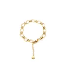 Новый SimpleThick браслет-цепочка минималистичные женские браслеты из нержавеющей стали для в винтажном стиле, сапоги в панковском стиле, золотые Цвет браслеты-манжеты, ювелирное изделие, подарок