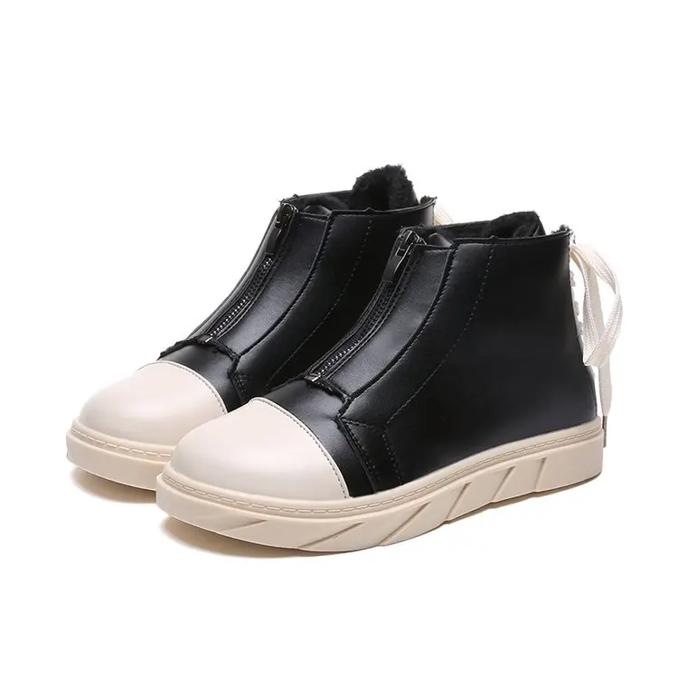 Fujin/женские зимние ботинки Ботильоны на высоком каблуке Женская обувь шнуровке