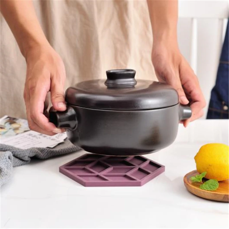 Креативные силиконовые подставки Нескользящие теплоизолированные коврики для
