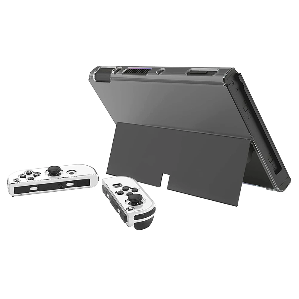 Чехол 7 в 1 NS для Nintendo Switch OLED модель 2021 с прозрачным защитным покрытием защита