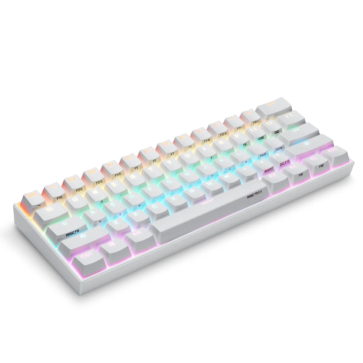 Беспроводная клавиатура ANNE Pro2 мини 60% Портативная bluetooth механическая с красным