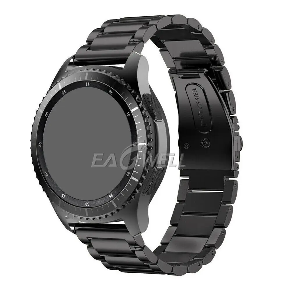 Ремешок для часов из нержавеющей стали для huawei Watch GT/2 Pro 22 мм Универсальный сменный Браслет ремешок для samsung gear S3 Frontier