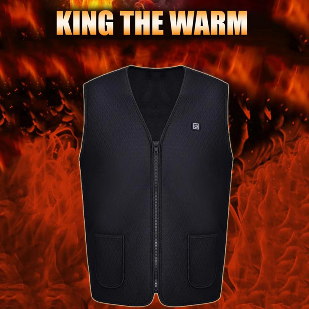 

Warm New Style Outdoor USB Infrared Heating Vest Jacket Winter Flexible Electric Thermal Clothing Waistcoat For Sports Hiking