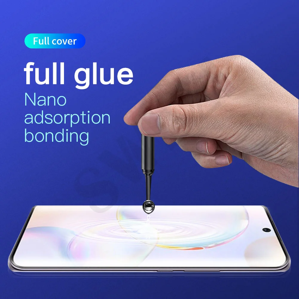 

4-1Pcs UV protective film For huawei mate 20 30 30E 40 RS 40E tempered glass P30 P40 pro plus phone screen protector