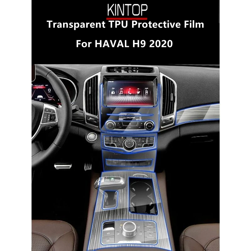 

For HAVAL H9 2020 Car Interior Center Console Transparent TPU Protective Film Anti-scratch Repair Film Accessories Refit