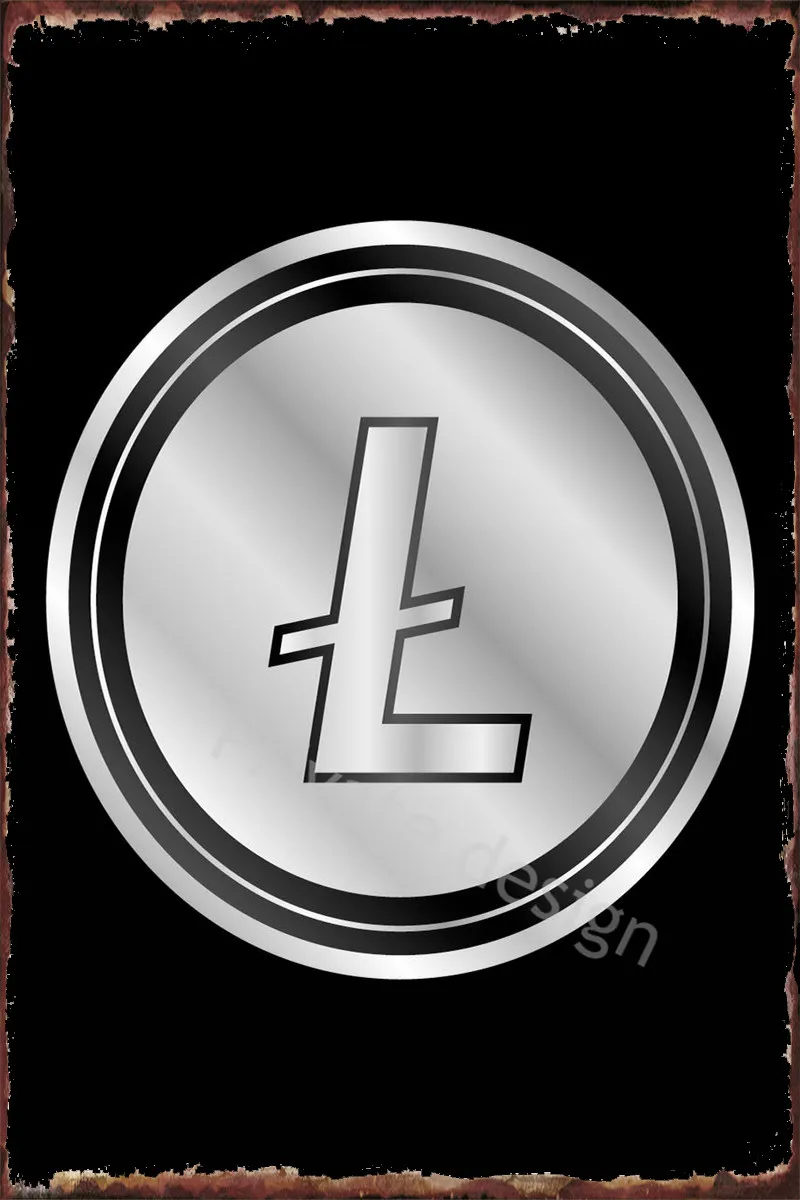 

Символ Litecoin, украшение комнаты, Ретро винтажный металлический знак, жестяные таблички, Настенный декор, плакат для творчества, дома, клуба, м...