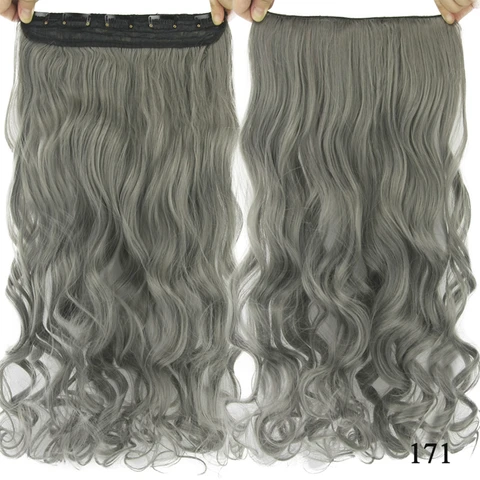 Длинные прямые женские удлинители волос - изображение