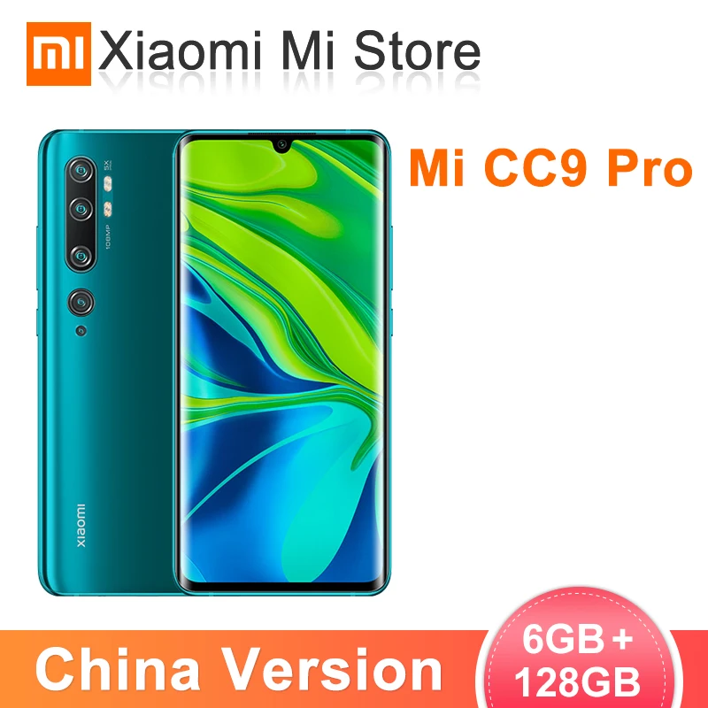 Xiaomi Mi CC9 Pro 6 ГБ 128 Гб Смартфон 100MP Penta камера Snapdragon 730G 47 &quotAMOLED экран 5260 мАч батарея 10x