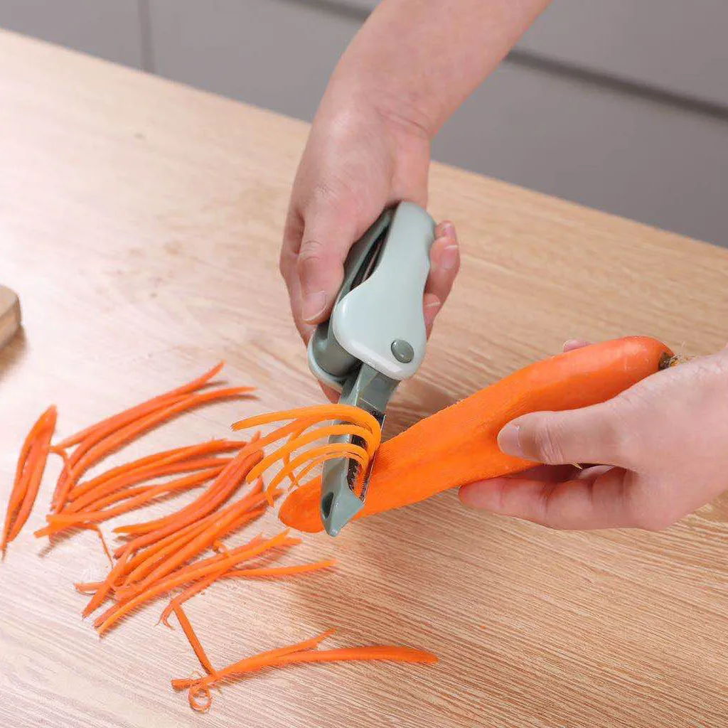 

Двунаправленная Складная портативная Овощечистка Saingace для фруктов и овощей 2 в 1 Терка скребок слайсер измельчитель Прямая поставка 2020 Нови...