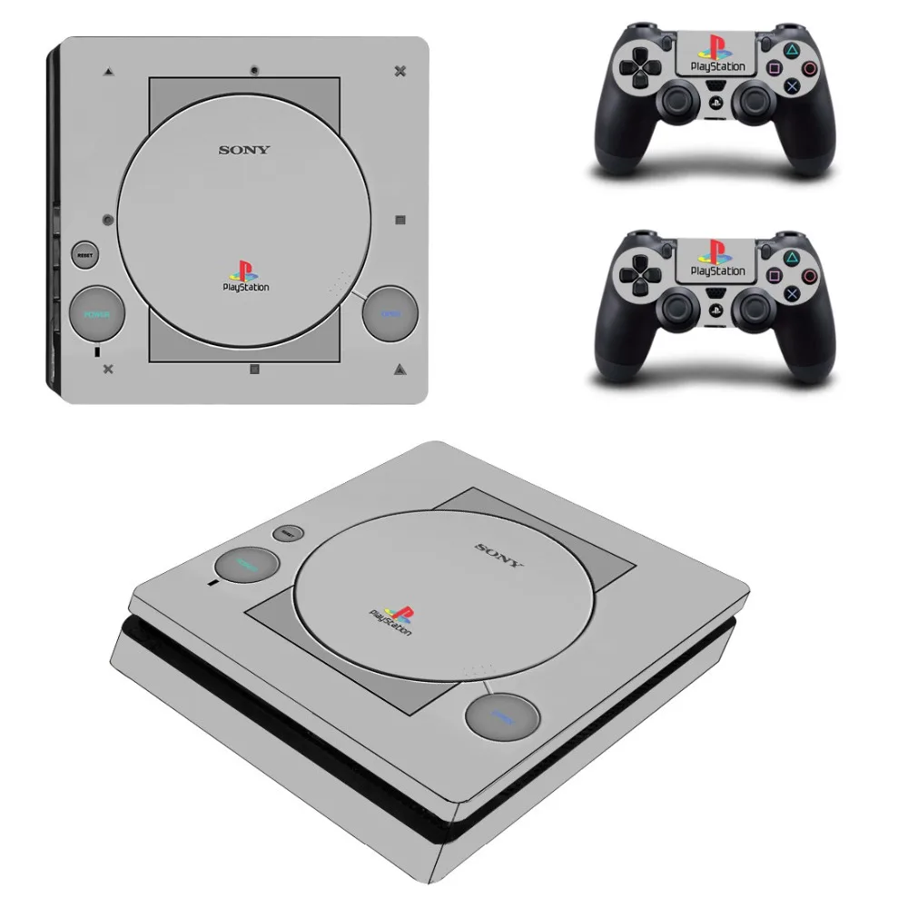 Синий, белый, серебристый металл PS4 тонкий стикер кожи для sony playstation 4 консоль и контроллеры PS4 тонкий стикер кожи наклейка