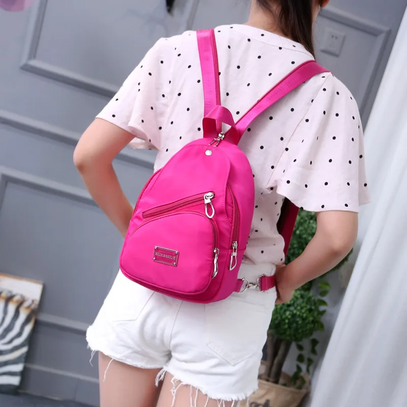 Женский рюкзак 2019 Новый Повседневный холщовый маленький нагрудный унисекс