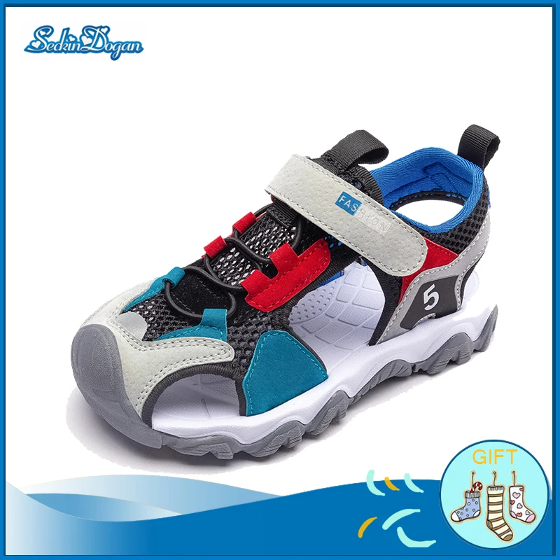 

Fashion Trend Kids Sandals Lightweight Breathable Boy Casual Shoes Comfortable Soft Girl Garden Booties Sport Boots Gift Socks