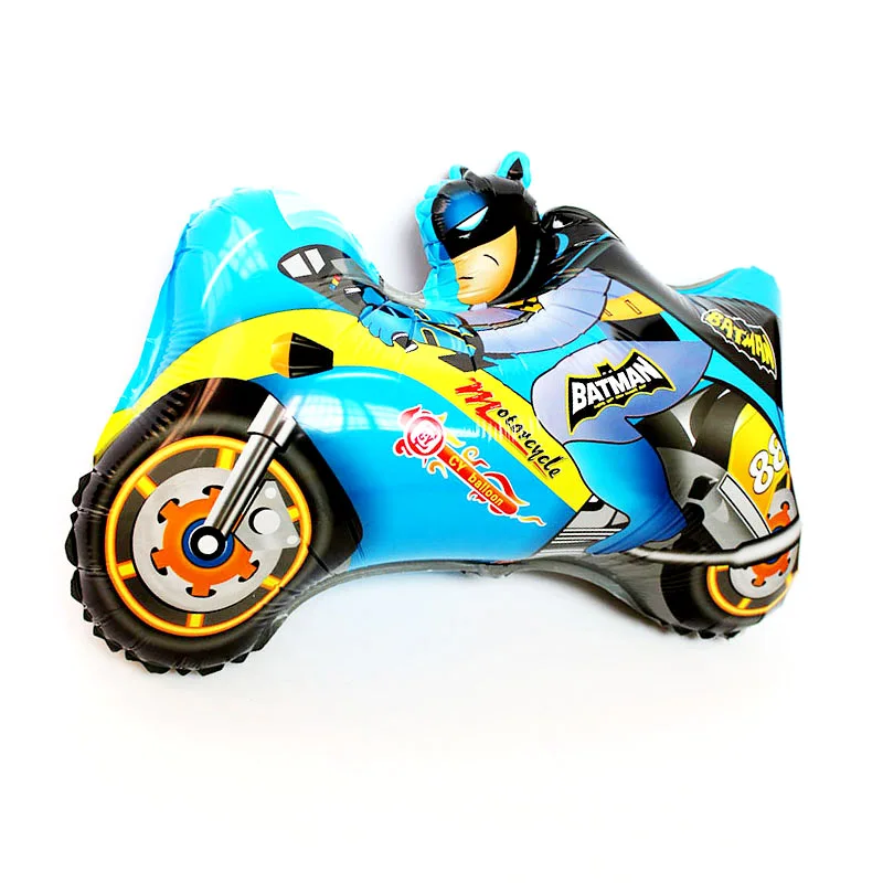 BL BFX motorcycle 1 шт. Бэтмен Супермен фольгированные Шары поставки супергерой с днем рождения украшения Детские мотоциклетные шары - Цвет: BL BFX motorcycle