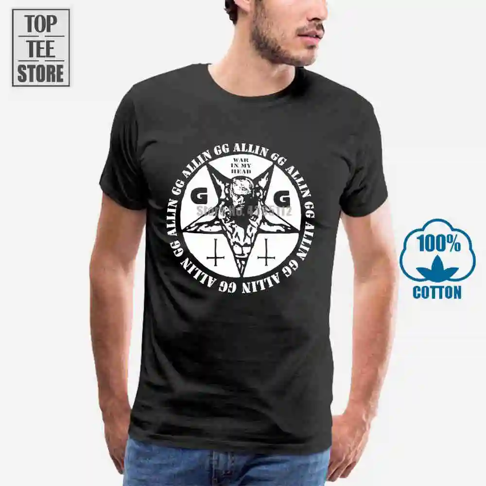 Черная футболка Gg Allin War In My Head Xs 2Xl|war shirt|gg shirtt shirt |