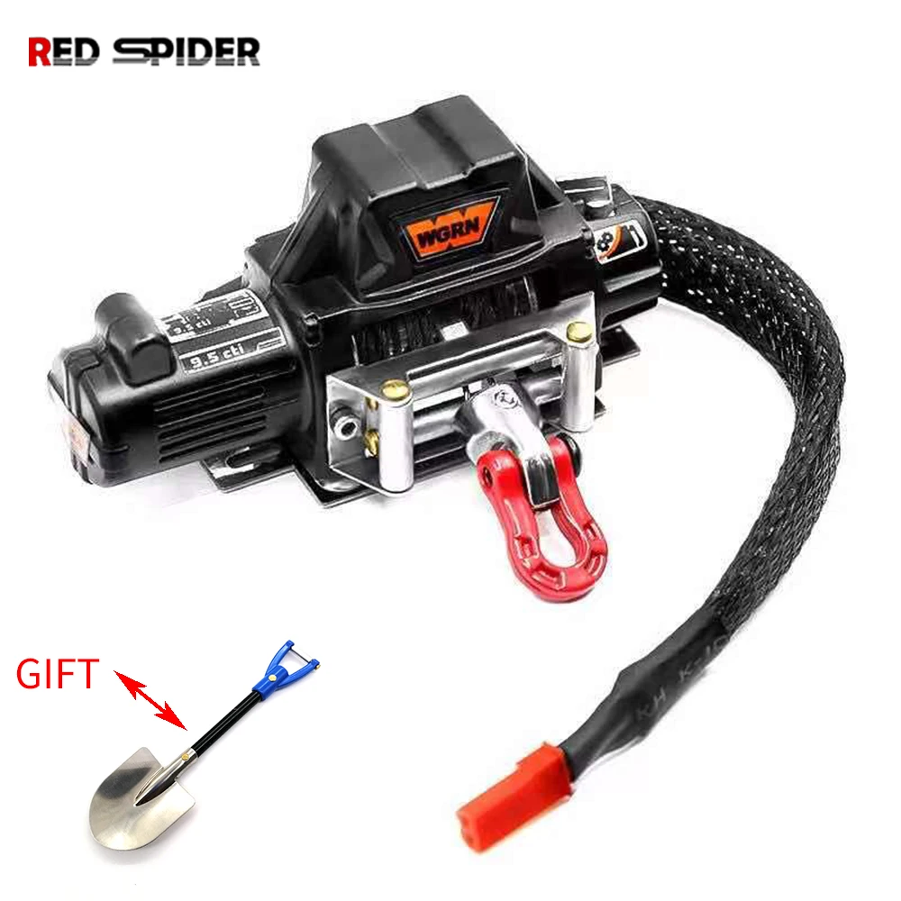 

1pc RC Car Metal Steel Wire Automatic Simulated Winch for 1/10 RC Crawler Car Axial SCX10 90046 D90 Traxxas TRX4 Redcat