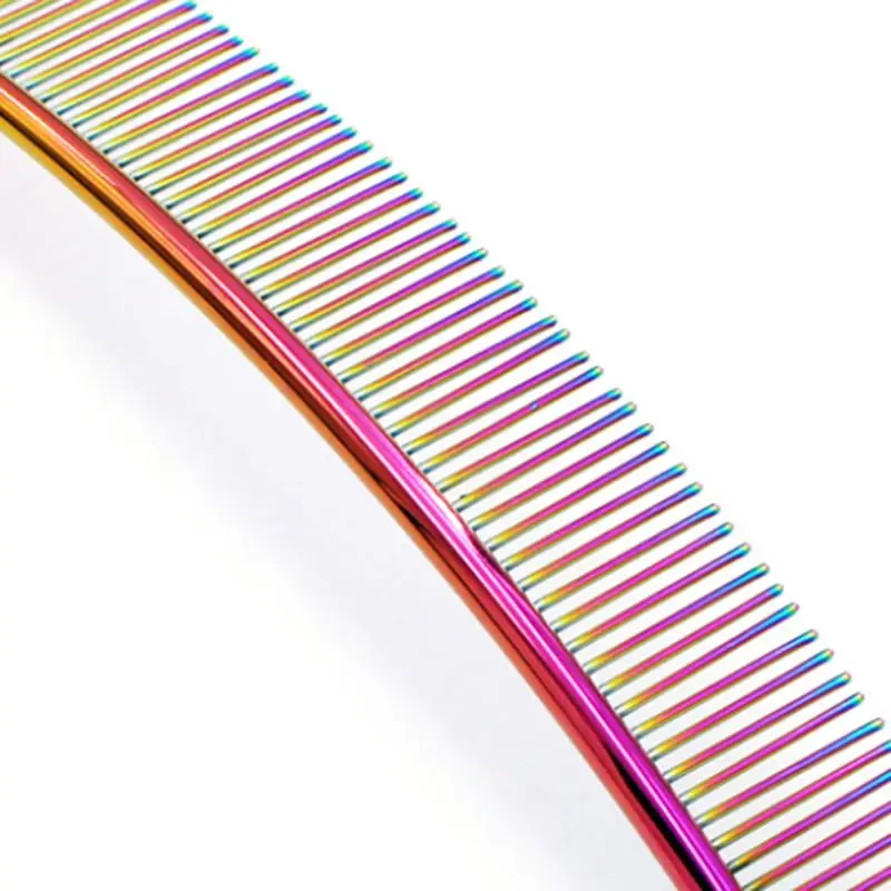 

Dog Curved Comb Dense Teeth Professional Stainless Steel Pet Grooming Comb Dropshipping