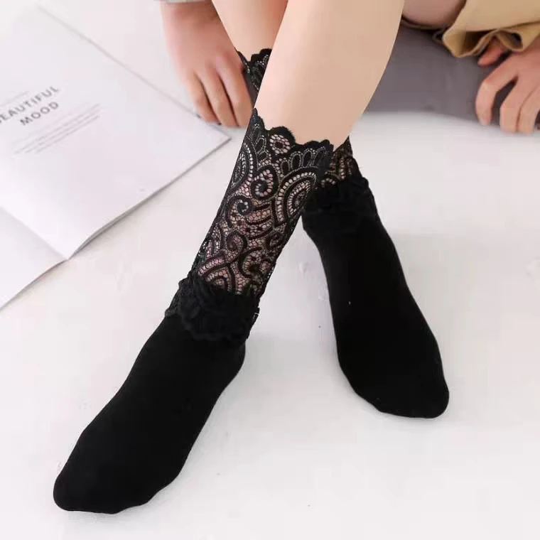 

Socks Baby Girl Knee High Long Cotton Soft Mesh Breathable Lace Infant Socks Princess Spring Summer